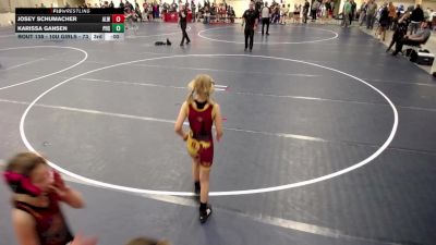 10U GIRLS - 80 lbs Semis - Jacee Knish, WEM/JWP vs Aubrey Cochenour, Forest Lake Wrestling Club
