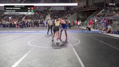 150 lbs Cons. Round 1 - Havynn Johnson, Paola vs Taryn Clay, Neodesha