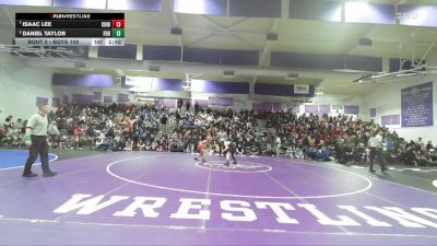Boys 108 lbs Semifinal - Daniel Taylor, Foothill Boys vs Isaac Lee, Chico Boys
