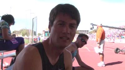 Peter van der Westhuizen, the Austinite, takes the win at TX Relays