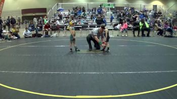 38 lbs Semifinal - Hudson Burns, Mean Machine vs Karaline Case, Barry County Grapplers Association