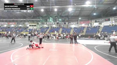 113 lbs Quarterfinal - Micah Martinez, Warrior WC vs Andrew Pedregon, Skyview Wolverines WC