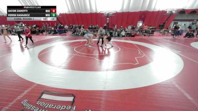 USA Junior Boys - 132 lbs Semis - Alexander Zuehlsdorf, Neenah High School Wrestling vs Mason Boerner, Team Nazar Training Center