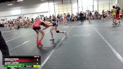 120 lbs Round 2 (8 Team) - Nikolas Rivas, Roman Legion vs Quinn Carter, New England Black & Gold