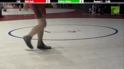 126 lbs round1 Will Koll Finger Lakes vs. Dallas Miles St Xavier