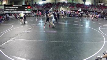 89 lbs Quarterfinal - Brayzee Rawles, Gordon/Rushville Jr. Wrestling vs Piper Gengler, Wrestling With Character