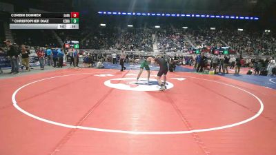 4A-138 lbs Cons. Round 1 - Christopher Diaz, Kelly Walsh vs Corbin Donner, Laramie