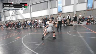 91.8-96.2 lbs Champ. Round 2 - Zachary Clark, Damaged Ear Wrestling Club vs Bethany Cruz, Penuel Wrestling Club