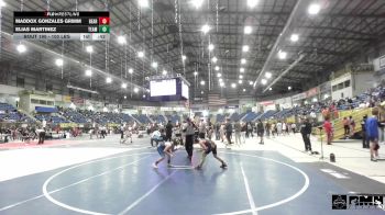 100 lbs Consolation - Maddox Gonzales Grimm, Bear Cave WC vs Elias Martinez, Team Braves WC