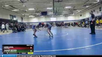 132 lbs Cons. Round 4 - James Kohl, Princeton vs Tanner Becker, St. Michael-Albertville