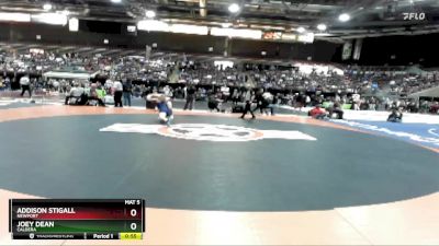 126 lbs Cons. Round 6 - Addison Stigall, Newport vs Joey Dean, Caldera