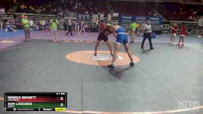 D 1 195 lbs Cons. Round 5 - Dom Logiudice, Jesuit vs Derrick Bennett, Chalmette