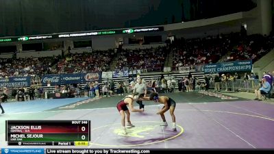 D 1 144 lbs Cons. Round 2 - Michel Sejour, Live Oak vs Jackson Ellis, Central - B.R.