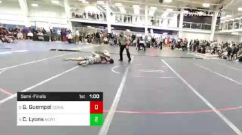 138 lbs Semifinal - Gregor Guempel, Cohasset vs Calvin Lyons, Norton