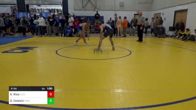 127 lbs R-64 - Kaden Rice, Cleveland-TN vs Dom Colaizzi, Franklin Regional