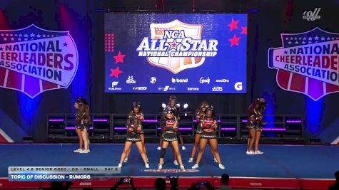 Topic of Discussion - Rumors [2026 L4.2 Senior Coed - D2 - Small Day 2] 2026 NCA All-Star National Championship