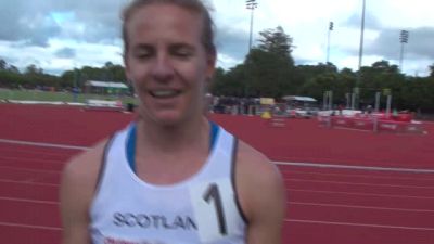 Lennie Waite repping Scotland takes her heat in the steeple
