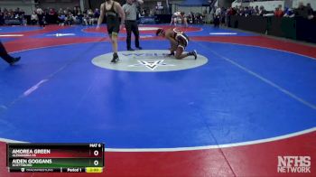 5A 157 lbs Quarterfinal - Aiden Goggans, Scottsboro vs Amorea Green, Alexandria HS