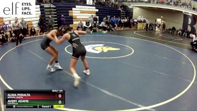 100 lbs. Champ. Round 2 - Alina Peralta, Broken Arrow vs Avery Adams, Centralia