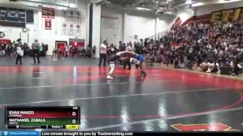 145 lbs Quarterfinal - Nathaniel Zabala, Norco vs Evan Manzo, Etiwanda