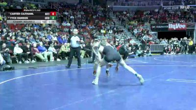 2A-132 lbs Champ. Round 2 - Carter Cajthaml, NH/TV vs Tyce Hanson, Okoboji/HMS