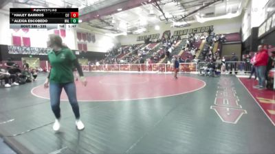 235 lbs Quarterfinal - Hailey Barrios, Citrus Valley vs Alexia Escobedo, Walnut