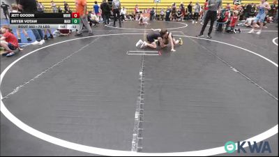 70 lbs 3rd Place - Jett Goodin, Morrison Takedown Club vs Bryer Votaw, Madill Takedown