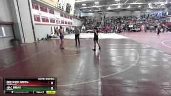 157 lbs Champ. Round 2 - Isac Urias, Mohave vs Brenner Green, Snowflake