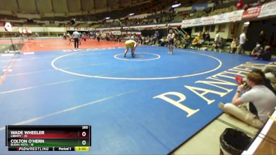 285 lbs Quarters & Wb (16 Team) - Wade Wheeler, Liberty vs Colton O`Hern, Buena Vista