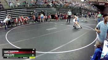 85 lbs Round 4 (6 Team) - Clint Thompson, Nebraska Blue vs Ryker Alba, Team Oregon