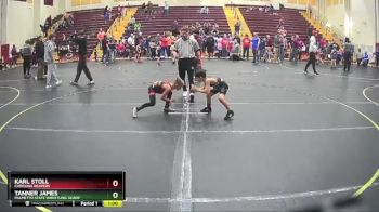 64 lbs Round 5 - Karl Stoll, Carolina Reapers vs Tanner James, Palmetto State Wrestling Acade