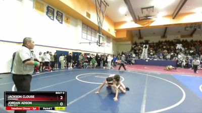 126 lbs Round 5 - Jackson Clouse, Coconino vs Jordan Adson, Tuba City