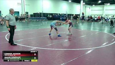 157 lbs Round 4 (6 Team) - Mason Gonzalez, Bad Bay Wrestling Club vs Connor Jackson, Team STL Blue