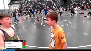 53-58 lbs 3rd Place Match - Spencer Bernshausen, FoxFit Wrestling vs Taylin Tobias, Broken Bow Wrestling Club