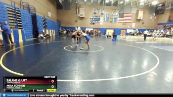 140lbs Cons. Round 7 - Zalane Hulitt, Tahoma (Girls) vs Mira Sonnen, Peninsula (Girls)