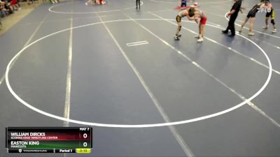 102 lbs Champ. Round 2 - William Dircks, Scoring Edge Wrestling Center vs Easton King, Minnesota