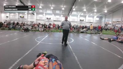 160 lbs Round 9 (10 Team) - Lilli Holmes, 84 Athletes vs Kamden Dentz, CrossRoads Wrestling