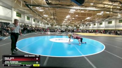 149 lbs Quarterfinal - Paul Bitz, Napoleon vs Josh Robison, Hill City Youth Wrestling