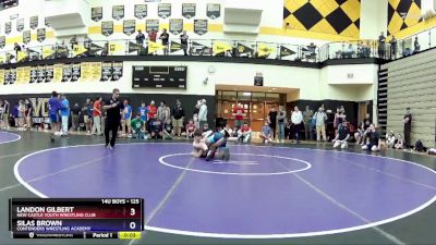 125 lbs Cons. Round 1 - Landon Gilbert, New Castle Youth Wrestling Club vs Silas Brown, Contenders Wrestling Academy