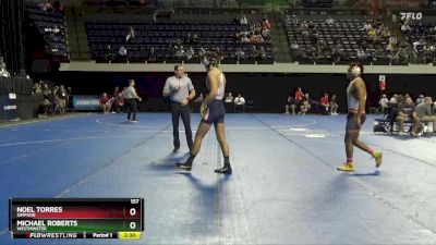 157 lbs Champ. Round 1 - Noel Torres, Simpson vs Michael Roberts, Westminster