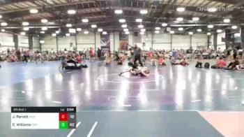 120 lbs Rr Rnd 1 - Jordan Parrett, High Rollers vs Cainan Williams, Roundtree Wrestling Academy Black