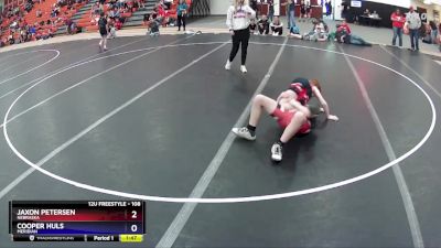 108 lbs Round 1 - Jaxon Petersen, Nebraska vs Cooper Huls, Meridian