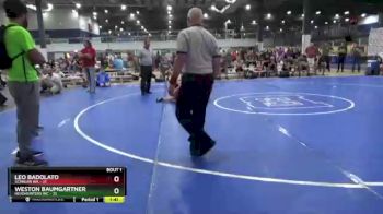 90 lbs Finals (2 Team) - Weston Baumgartner, HEADHUNTERS WC vs Leo Badolato, SCANLAN WA