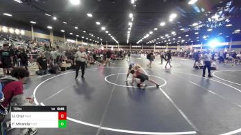 113 lbs Consi Of 32 #1 - Uriel Cruz, Paloma Valley HS vs Francisco Miranda, Tucson Cyclones