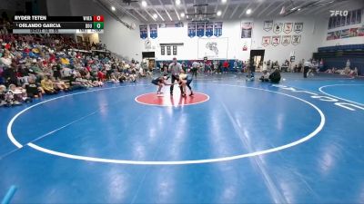 95 lbs Champ. Round 1 - Orlando Garcia, Douglas Middle School vs Ryder Teten, Wheatland