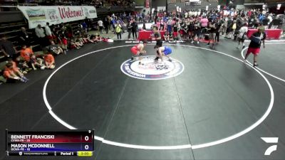 165 lbs Placement - Bennett Franciski, CVWA-FR vs Mason McDonnell, OCWA-FR