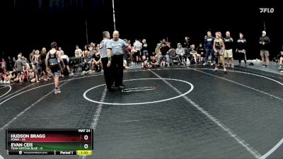 105 lbs Semis (4 Team) - Hudson Bragg, POWA vs Evan Ceis, Team Gotcha Blue