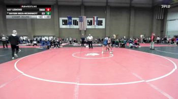 130 lbs Champ. Round 1 - Raygen Meza-mcdermott, Garden City vs Lily Lemons, Timberland
