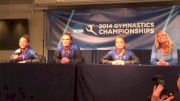 Kytra Hunter discussing her 1st place floor routine