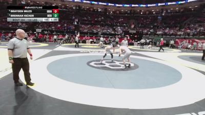 150 lbs Champ. Rd Of 16 - Brennan Kicker, Med. Highland vs Brayden Miles, Brunswick